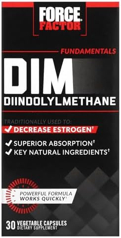 Force Factor DIM Pills to Decrease Estrogen in Men, Diindolylmeth...