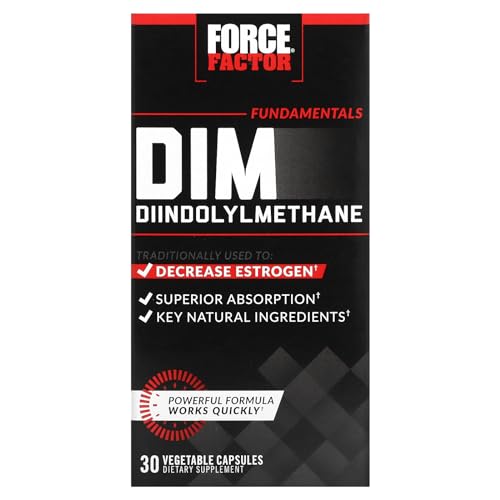 Force Factor DIM Pills to Decrease Estrogen in Men, Diindolylmethane