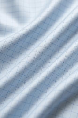 Image of Peter England Men's Micro-Checkered Formal Slim Fit Full Sleeve Shirt | Cotton Rich