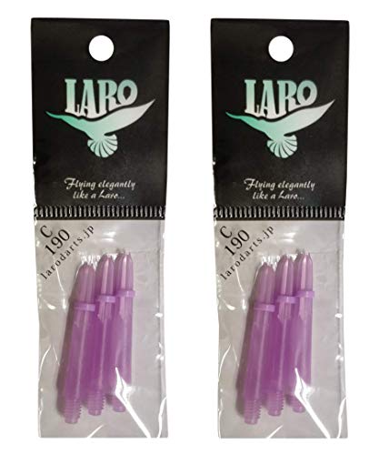 Image of Lstyle Dart Shafts: Plastic Nylon Shaft - for Soft Tip and Steel Tip Darts - (6 Shafts Total) - Milky Purple 190 (Short)