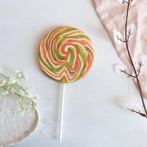Giant Swirly Lollipop - Mango Passion Fruit Tropical Flavour Cover
