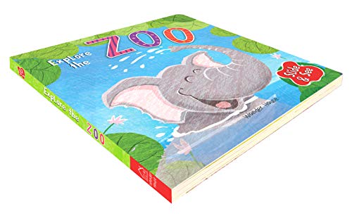 Slide And See - Explore The Zoo : Sliding Novelty Board Book For Kids