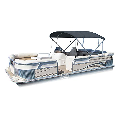 SUMMERSET Premium Bimini 4 Bow Pontoon Top Includes 1 Aluminum Frame & Hardware, 54 H (Charcoal, 8 L x 54 H x 91 -96 W)