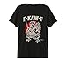 Samurai Rooster Funny F-Caw-F Vintage Chicken with Katana Men's Premium Tri-Blend T-Shirt, Black, XX-Large