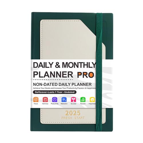 2025 Pocket Planner Weekly, 2025 Planner Notebook A5, Time Management Planner, Dated Weekly Planner, 180 fogli Planner, Weekly Planner Notebook, A5 Planner for Home Use, Pocket Planner 2025, Time