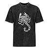 MANJIABAO Sting White Scorpion Graphic Mens Unisex Black Tee T-Shirt Black 3XL #2