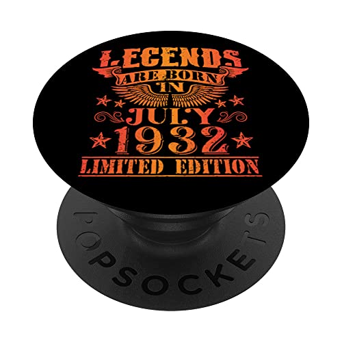 Cumpleaños Julio 1932 Edición Limitada Regalo Legend July PopSockets PopGrip Intercambiable