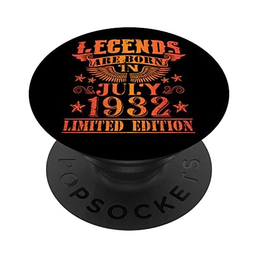 Cumpleaños Julio 1932 Edición Limitada Regalo Legend July PopSockets PopGrip Intercambiable