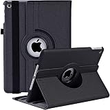 Ceysin Rotating Étui pour iPad 10.2 Pouces 9a/8a/7ème génération (2021 2020 2019) avec 360 degrés de Rotation Coque de Protection avec Fonction de réveil Automatique / Sommeil(Noir)