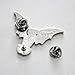 Ectogasm Winged Devil Woman Witchy Enamel Pin - Black, Silver - Divine Feminine Mystical Artwork Accessory Gothic Witchcore Style Goth Fashion