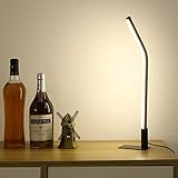 5.【Powered by USB corded Electric Cord Length 2 meters(non-battery powered),Eye Caring LED Table Reading Study Lamp for Desk】Luz suave, sin parpadeo, fácil para los ojos, agradable luz de lectura de estudio para niños para escritorio, cama, cabecera.