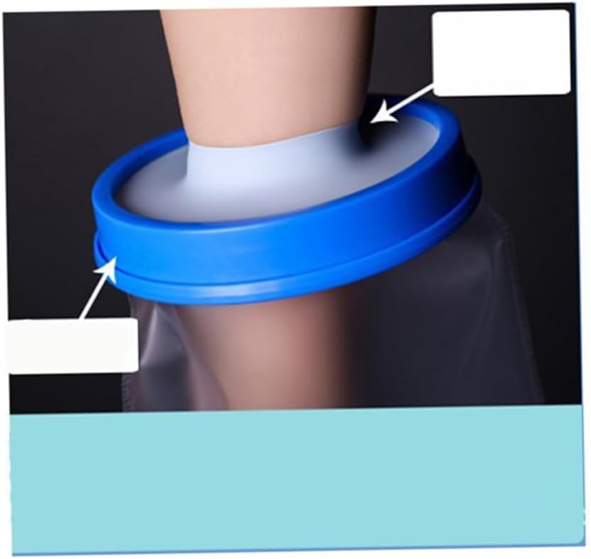 ORFOFE Adult Foot Cast Protector for Shower Large Heavy-Duty Vinyl Watertight Protection for Casts and Bandages for Leg Random Color