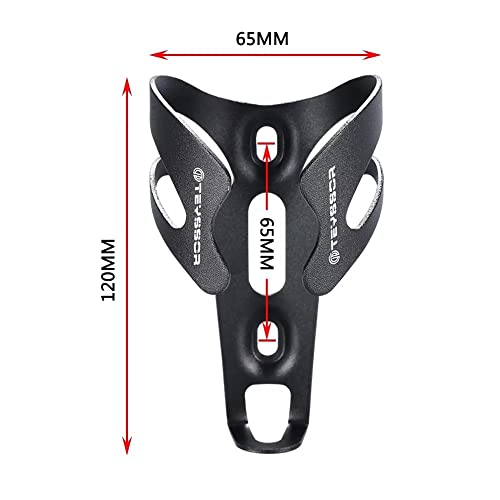 Teyssor Bike Water Bottle Cage, Bicycle Aluminum Alloy Water Bottle Holder Cages For Road Bike Mtb, Black (1-Pack) #TOP1