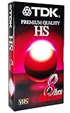 TDK Premium Quality HS T-160 8 Hour EP Video Cassette Tape - Ideal for everyday recording and playback of your favorite programs - High quality performance, even under repeated use