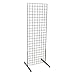 Only Garment Racks #1900B(1) + #1918B(1PR.) Grid Unit, 2' x 6' with Legs, Black