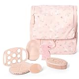Suavinex, Kit Bagno Neonato con Beauty Case, Set Igiene Neonato, Rosa