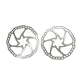 Color plata TYFZ Freno de Bicicleta Rotores de Freno de Disco hidráulico de la Bicicleta súper Ligera 76G MTB Bike Road Racing Bike Buck Disc Disc Rotor 160mm 44mm con 6 Tornillos fácil de Instalar