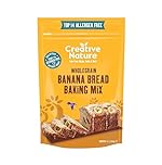 Creative Nature Gluten Free Cake Mix | Banana Bread | Top 14 Allergens Free Baking Mix | Gluten Free, Nut Free, Dairy Free & 100% Allergen Free | 250g