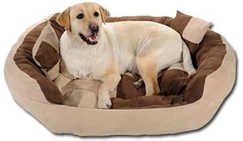Slatters Be Royal Store Reversible Dual Colour Ultra Soft Velvet Luxury Sofa Bed PET Bed | Dog Bed | CAT Bed | Puppies Puppy Bed | Rabbit Bed (Product Dimensions 91*91*20 in cm, xlarge)