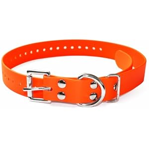 Educator 1-Inch Dog Training Collar Strap – ONLY Fits FE-580, ET-800 & UL-1200 Receivers – NOT Compatible with Mini Educator (ET-300/ET-400) – Durable Biothane Collar, Orange