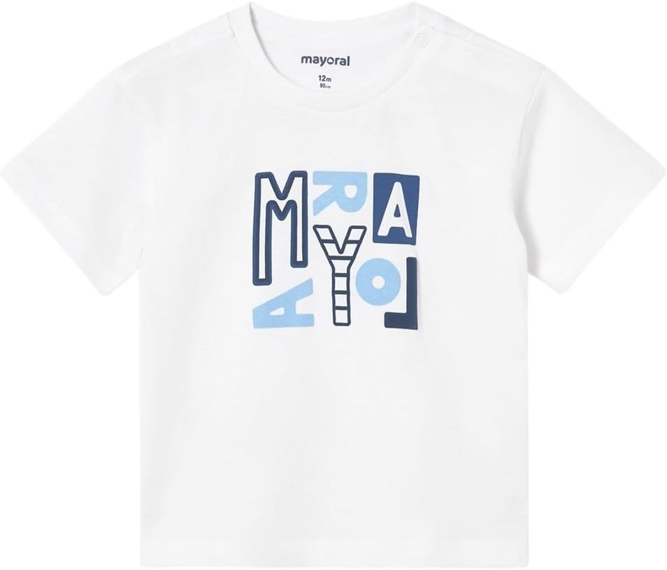 Mayoral Basic s/s t-Shirt for Baby-Boys White