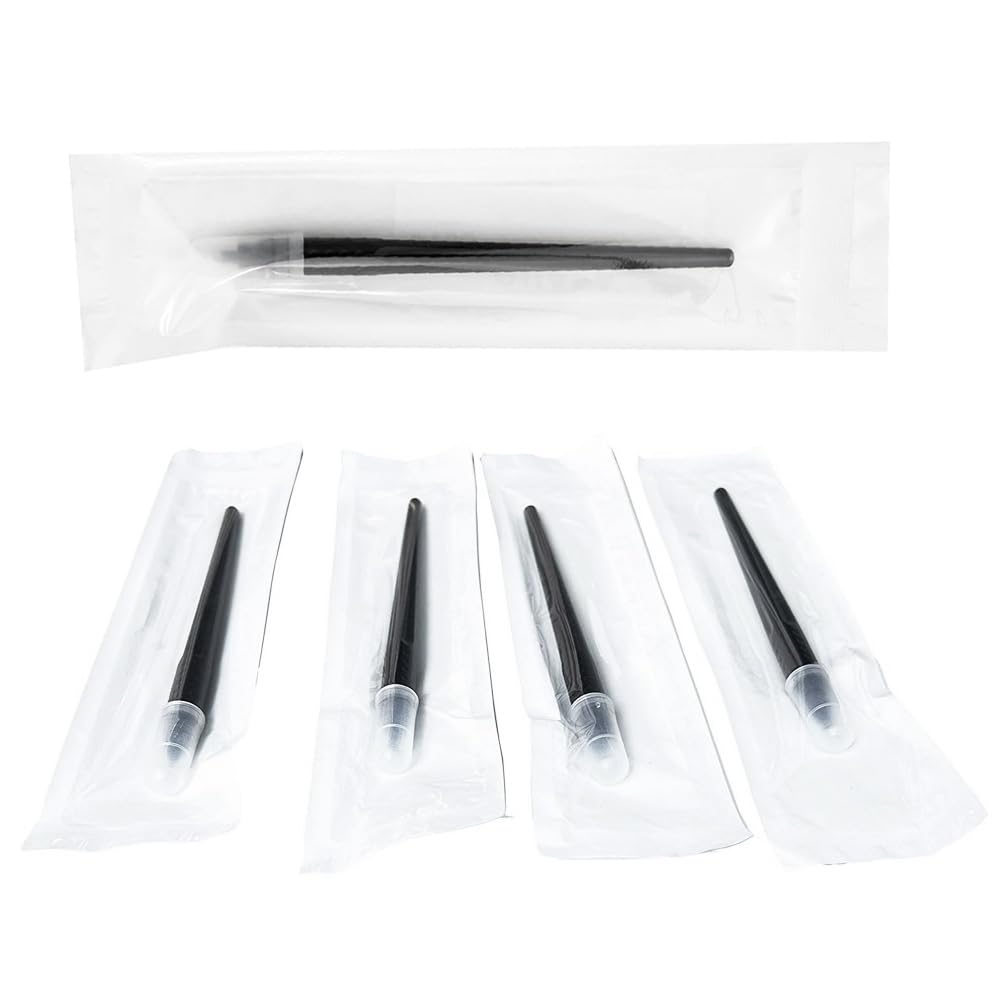 Disposable Manual Microblades Pen,9 Pin,9F,10 Pack, 0.25mm (9 sloped Needles) For Eyebrow Lip Makeup Microblading Supplies (Disposable Pen-9 sloped Needles)