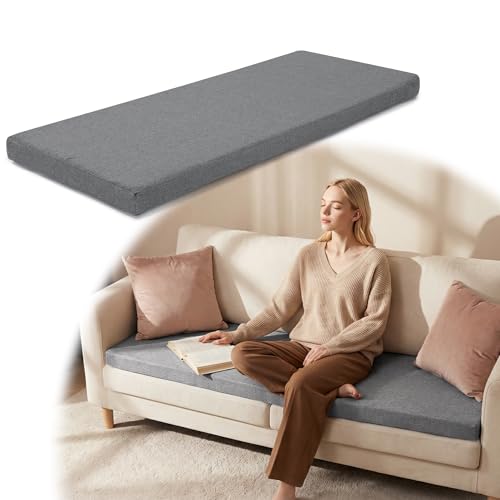 BALAPET 3 Inch Thick Memory Foam Sofa Topper, Breathable