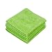Produktbild VIOVIE Profi Micro Tuch 10er Paket 40x40 cm grün, Putztücher mit maximaler Aufnahmekraft von Staub, Schmutz und Flüssigkeit, langlebige Mikrofaser Allzwecktücher mit Kantenschutz gegen Kratzer