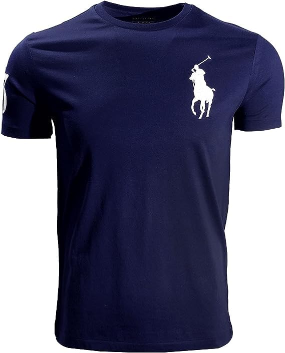 POLO RALPH LAUREN Mens Classic Fit Big Pony Graphic Crewneck T-Shirt