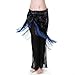 ROYAL SMEELA Women's Dual color Tassel Belly Dance Hip scarf