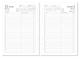 Timer Ersatzkalendarium A5 2023 - Bürokalender - Buchkalender A5 (15x21 cm) - Universallochung - 1 Tag 1 Seite - 352 Seiten - Alpha Edition