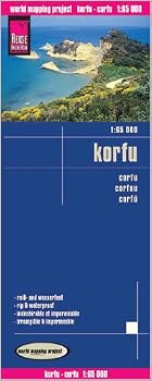 Map Corfu (Kerkyra, Greece) 1:65,000 Recreation Map, waterproof, GPS-compatible REISE Book