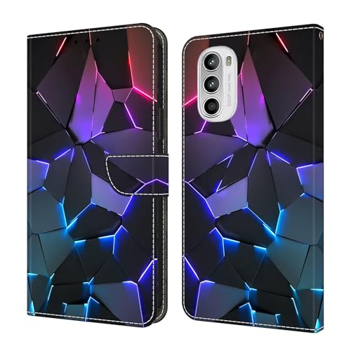 Étui portefeuille cuir iPhone 12 Pro Max à motif peint et clapet aimanté