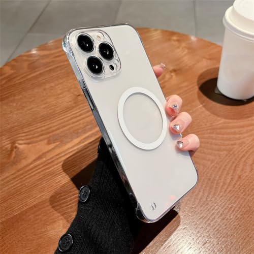 Coque transparente iPhone 7 magnétique sans cadre pour recharge induction