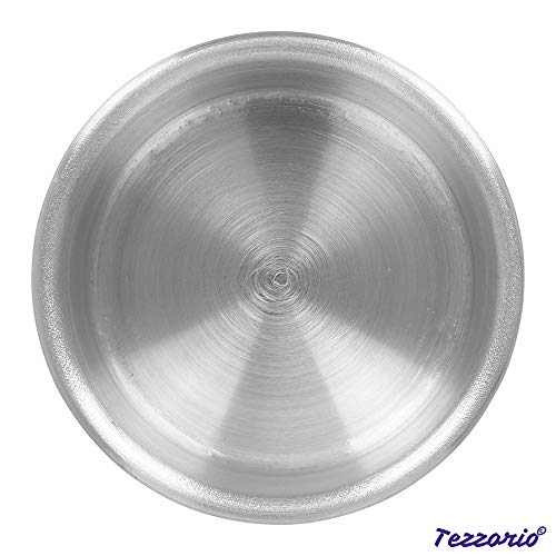 Tezzorio Aluminum Round Cake Pan, 3" X 2" Smooth-Sided Layer Cake Pan, Professional Bakeware #TOP1