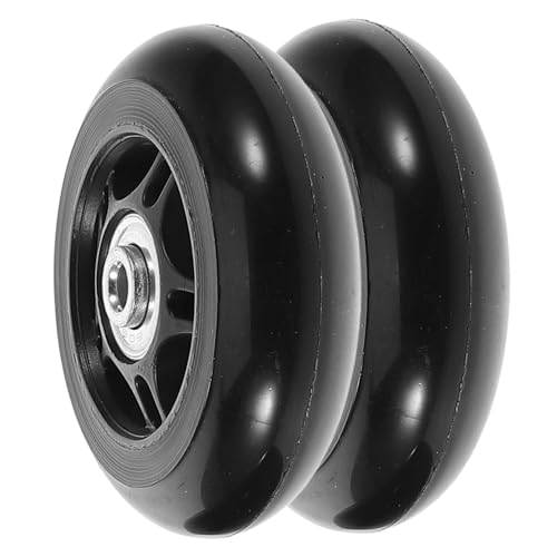 ROMISBABA 2 Piezas Ruedas de Repuesto para Maleta Ruedas Giratorias de Goma y Metal para Trolley Silenciosas Resistentes y Duraderas Reparacion Equipaje