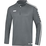 JAKO Herren Trainingsziptop Striker 2.0, steingrau/weiß, L, 8619