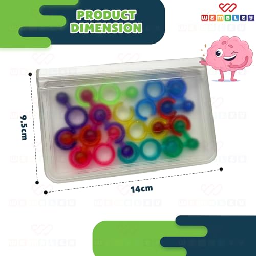 Image of Wembley Brain Puzzle Game for Boys & Girls 7-14 Years | Logic & Mind Puzzle Toy | 120 Challenges Brain Teaser | Travel Friendly Indoor Game | Birthday Gift