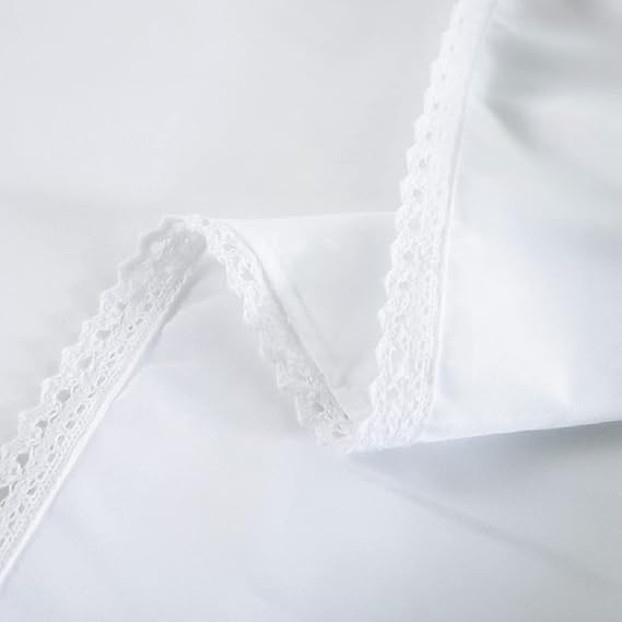Ruffled Bed Skirts with Split Corners, Elegant Microfiber Fabric Full Bed Skirt 14 Inch Drop Platform Wrap Around Gathered Bedding Bed Skirt (White, Twin(39 * 75))