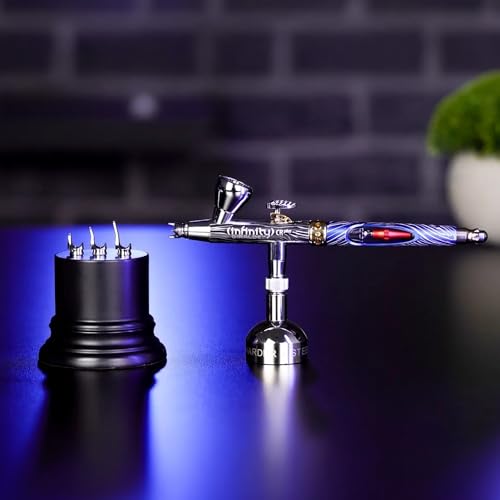 Harder & Steenbeck Airbrush – Giraldez Infinity CRplus MkII – 0.25mm Titanium UberDetail Nozzle – Dual Action Gravity Feed – Acupressure & Clog Control – Detail + 2ml Cups by Harder & Steenbeck - Image 5