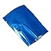 200 Pcs Metallic Mylar Foil Open Top Sealable Bags Vacuum Heat Seal Pouches for Food Grade Storage Packaging with Tear Notches (6x9cm (2.4x3.5 inch), Blue)