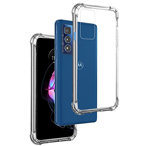 Rey Cover In Gel Tpu Anti-Shock Per Motorola Edge 20 Pro, Morbido Silicone Custodie Protettivo Case, Anti-Scratch, Protettiva Sottile Back Cover