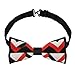 SVEFDOC Men's Boys Pre-Tied Bow Tie for Party, Festivals, Graduation, Fashion 80S 90S Style Geometric Stripes Art Creative Cravat Necktie