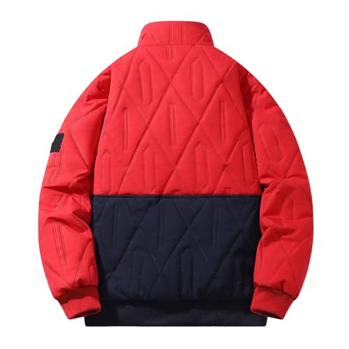 Blouson homme hiver chaud avec doublure polaire et fermeture zippée