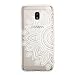 Produktbild Ostop Hülle für Samsung Galaxy J7 2017/J730,Spitze Blume Motiv Weich Flexibel Handyhülle Durchsichtig Rückschale rutschfeste Schutzhülle für Frauen Mädchen Samsung Galaxy J7 2017/J730,Weiß Mandala