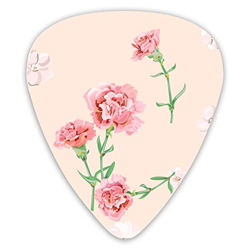Pics de guitare Vector Square Floral Guitar Picks 12 Packs – Variété de médiators de guitare Plectres - Les Beatles, Paul McCartney, John Lennon, RIngo Starr, George Harrison Pics de guitare Vector Square Floral Guitar Picks 12 Packs - Variété de médiators de guitare Plectres