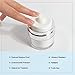 3Pack Airless Pump Jars Mixed(0.5Oz+1.0Oz+1.7Oz) Moisturizer Dispenser Air Pump Container, Vacuum Empty Bottle Essentials Jar