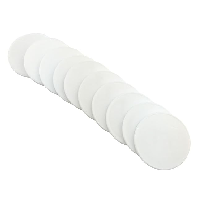 Foto 4 de 5 de Smartdealspro Fichas de póquer de plástico opaco con caja de almacenamiento (blanco, 40 mm)