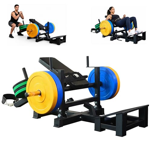 Hip Thrust Machine with Squat Belt Accessories 2 in 1 Heavy Duty Butt Builder for Home Gym Glute Exercise Equipment for Butt Shaping and Muscle Building