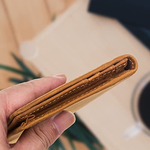 Engraved Leather Wallet for Men, Bifold Long Wallets Gift for Son Husband Boys from Mom Wife (To My Husband)4